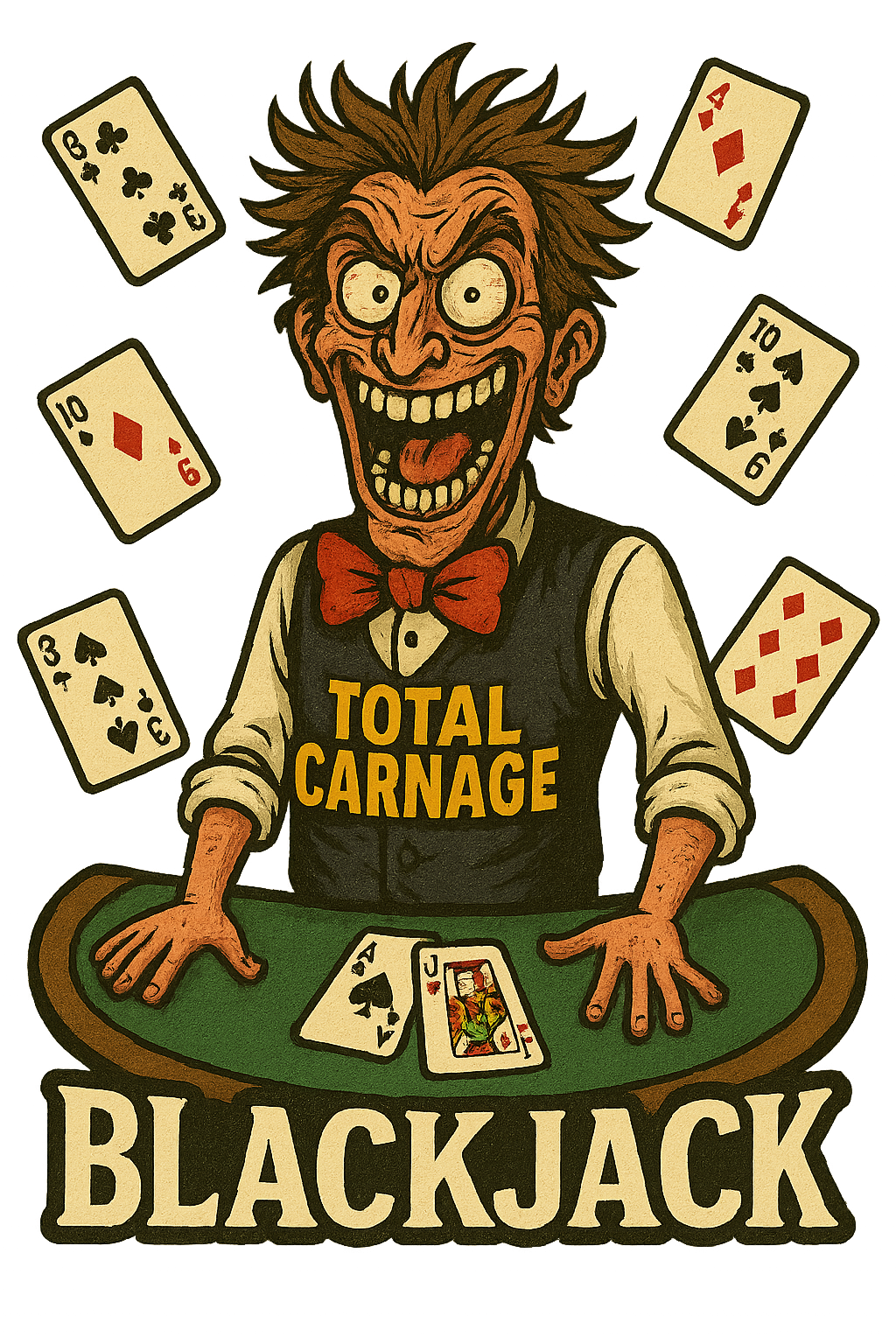Blackjack Carnage icon. Play COD-themed Blackjack with a chaotic dealer and compete for Dog Tags. Our blackjack is loud, explosive, and totally unpredictable. Hit, stand, flex your luck!